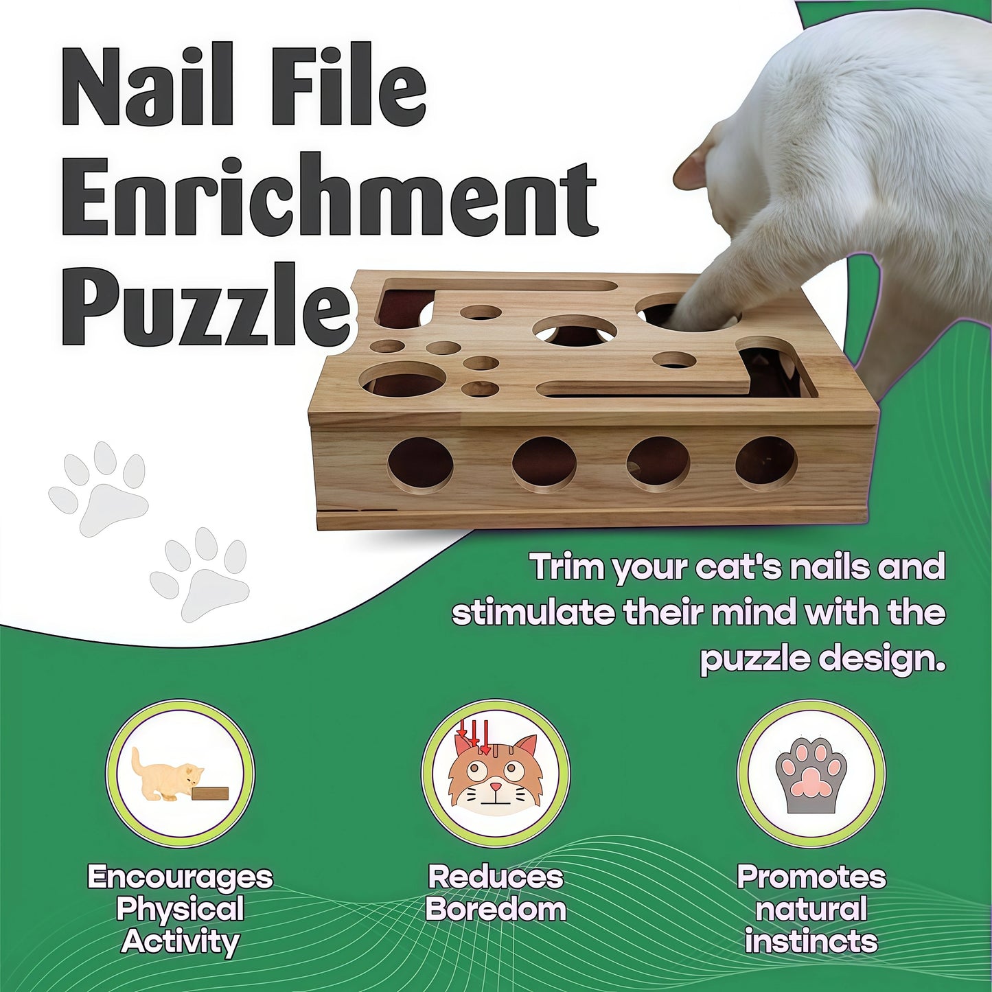 Cat Nail File Enrichment Box