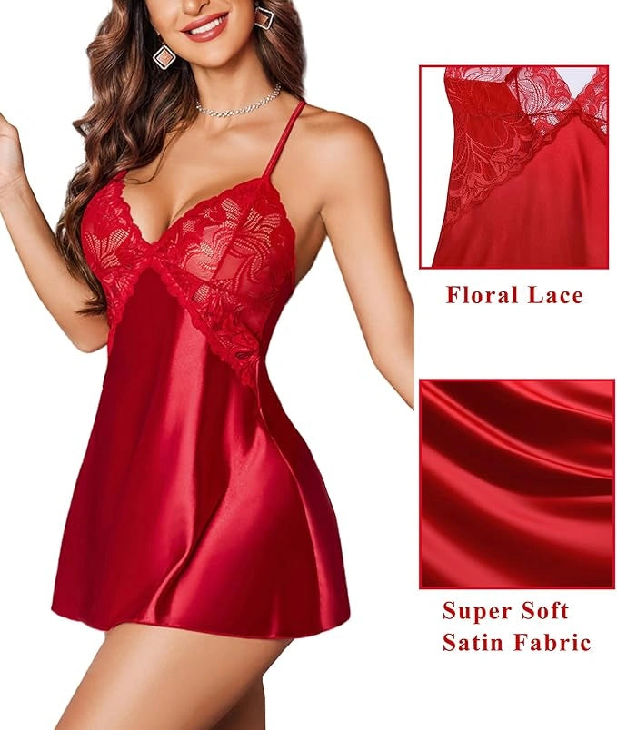 Satin Lace Nightdress
